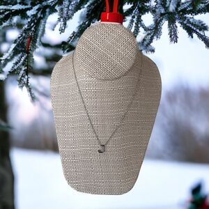NWT Stainless Steel Silver  Initial Necklace Letter J